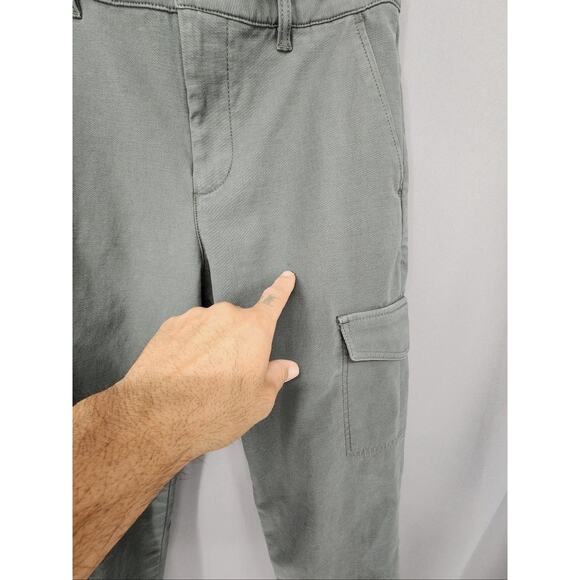Club Monaco Pants Mens 29 Gray Cargo Chino Utility Flap Pockets Workwear Casual - Picture 4 of 11